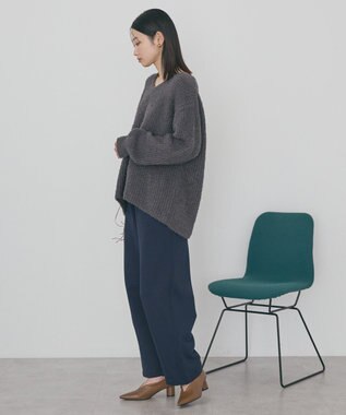 AMERICAN HOLIC ミニシャギーラメニットプルオーバー Charcoal Gray