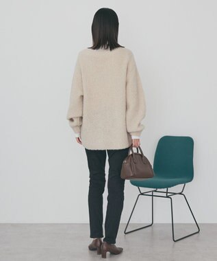 AMERICAN HOLIC ミニシャギーラメニットプルオーバー Ivory