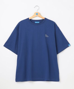 SHARE PARK LADIES 【EC限定カラーあり・UVカット・吸水速乾】カラフルロゴバックプリントＴシャツ ネイビー系