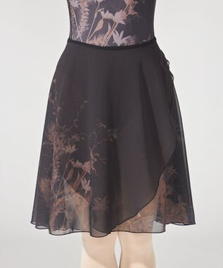 Chacott 巻きスカート ブラック