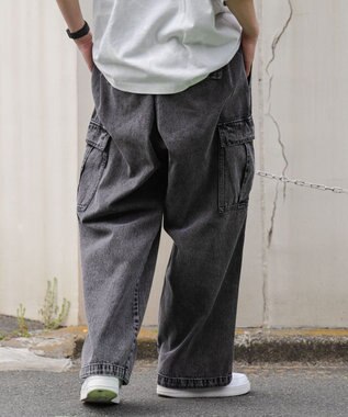 WEGO デニムカーゴパンツ ブラック