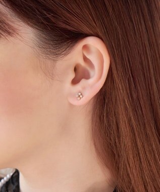 Phoebe 【K10】スウィートフラワービジューピアス ゴールド