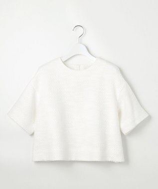 23区 【R(アール)】ジャカード ブラウス ホワイト系