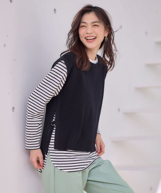 ANY L スプリングニットベスト