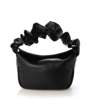 UNBILLION kakatoo フリルハンドルフラップショルダーバッグ ブラック