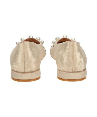 Bridget Birkin 【Bridget Birkin】パールストーンベロアパンプス ベージュ雑材