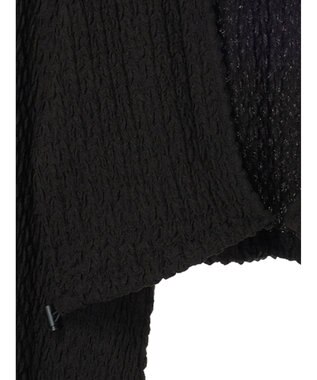 earth music&ecology ぽこぽこドロストカーディガン Black