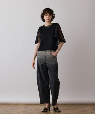 GRACE CONTINENTAL シアーケープカットトップ ブラック