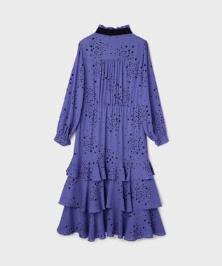 GRACE CONTINENTAL エトワールドレープドレス ブルー