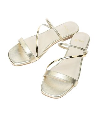 Green Parks ・ｍｉｎｉａ　ナローストラップミュール Gold