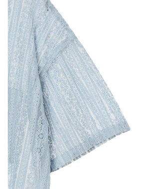 earth music&ecology フラワーレースシャツ Sax