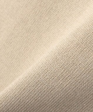 YECCA VECCA 袖口釦リブMIXニット Beige