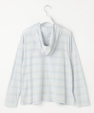 J.PRESS LADIES 【洗える】シアーライトパーカー ライトサックス系