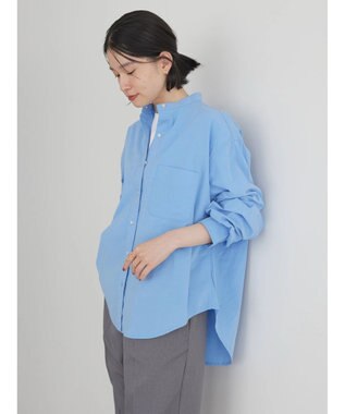 AMERICAN HOLIC 綿ブロードＢＩＧシャツ Sax