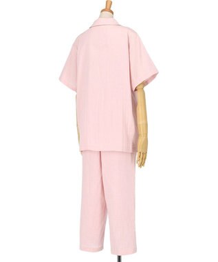ワコール／睡眠科学 パジャマ 5分袖 半袖 9分丈 綿100%(天綿)(本体) レディース YDT144 睡眠科学／ワコール ピンク