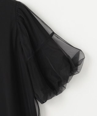 組曲 L 【VERY掲載・WEB限定】チュールカバー カットソー ブラック系