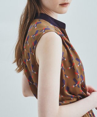 GRACE CONTINENTAL ナイトparisブラウス カーキ