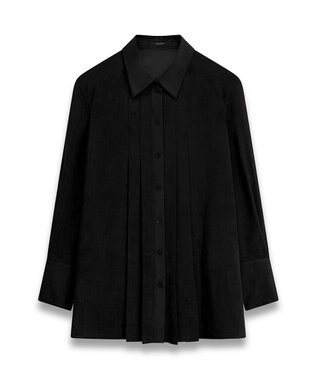 JOSEPH ウィンターボイル　プリーツシャツ Black