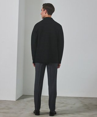 GOTAIRIKU テーラード設計【洗える】ニット カーディガンジャケット グレー系