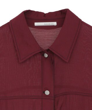 Green Parks ・ＥＬＥＮＣＡＲＥ　ＤＵＥ　カラーステッチシアーＧジャン Bordeaux