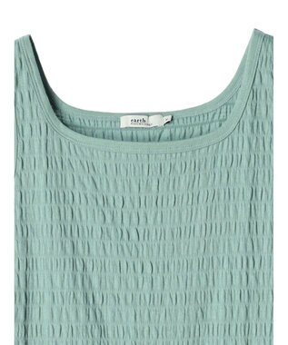 earth music&ecology シャーリングタンクトップ Mint
