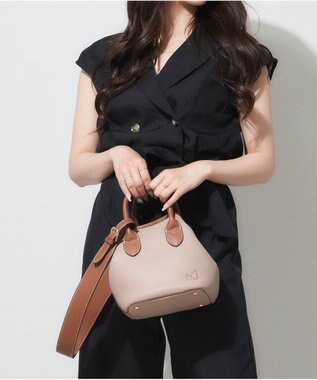 LA BAGAGERIE 【maison vert】 【シュリンク合皮・軽量】変形2WAYミニバッグ