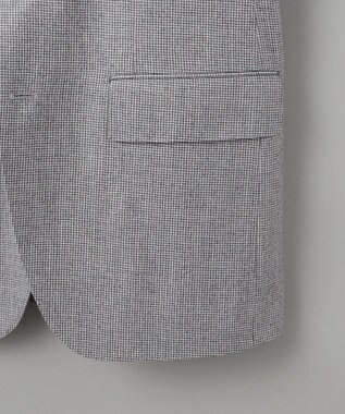 GOTAIRIKU 【CANONICO/カノニコ】サキソニーウールコットンブレンド ジャケット_グレー千鳥柄 ライトグレー×千鳥格子