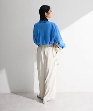 Green Parks レイヤード風ＢＩＧシャツ Blue