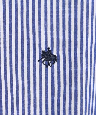 ANY 【POLO BCS別注】プレッピークロップドシャツ ブルーストライプ