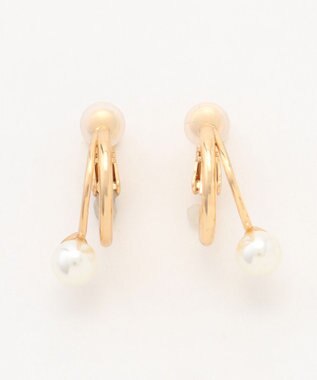 ANY ２連パールフープイヤリング(両耳用)