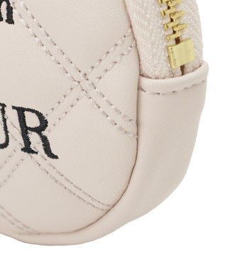 Maison de FLEUR ラウンドキルティングコインケース Pink