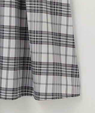 ANY SIS ファブリックドッキング ワンピース ブラック×ブロックチェック