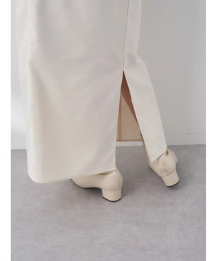 earth music&ecology ギャザーナロースカート Ivory