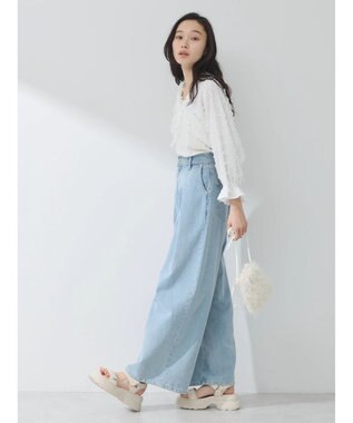 earth music&ecology ふくれジャガードボレロ Ivory