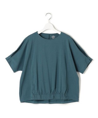 J.PRESS YORK STREET 【WOMEN】ドルマンスリーブ プルオーバー ダークグリーン系