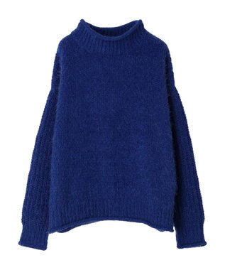 CRAFT STANDARD BOUTIQUE バスケットモールスタンドネックプルオーバー Blue