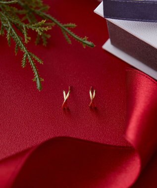 Phoebe 【 K10 】クロッシングピアス ゴールド