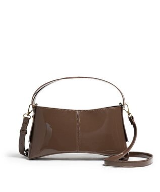 MioFIRANO SLIT D001 ハンドバッグ BROWN