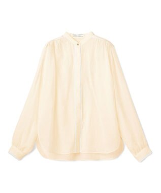 BEIGE， PAULINE / リネンヴィスコースレースブラウス Peach