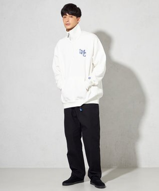 SHARE PARK MENS 【UNISEX】MVS裏毛ハーフジップスウェット（L・XLサイズ） ホワイト