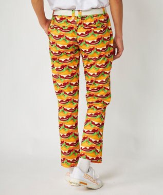 FILA GOLF／marie claire 【Loudmouth】柄ロングパンツ Burger Mania