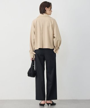 ICB 【先行予約】 ミックスブッチャー ショートトレンチコート ベージュミックス