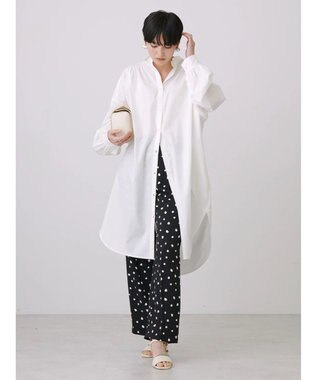 AMERICAN HOLIC バックギャザーシャツワンピース Off White