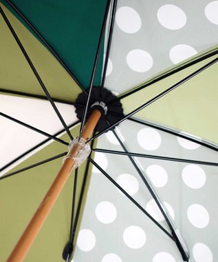 +RING レディース向け プラスリング 晴雨兼用（長ショート） GRN/WHT T1292  sunshield 緑