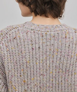 GRACE CONTINENTAL ケーブルニットトップ グレー