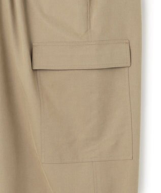 23区 【Oggi4月号掲載/洗える】シルキーストレッチ パラシュートパンツ ブラウン系