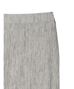 Green Parks メランジプリーツＩラインスカート Gray Beige
