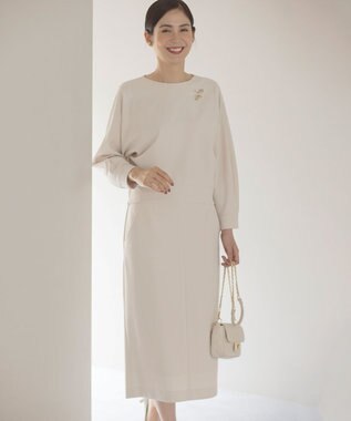 組曲 【KUMIKYOKU NAVY】コンフォータブルアムンゼン ドルマンブラウス サンドベージュ系