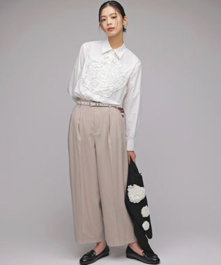 組曲 バウンディングシャーティングカーヴィー パンツ ベージュ系