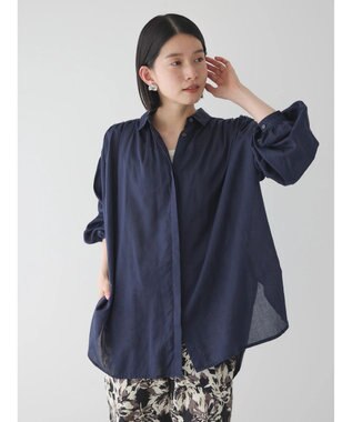 AMERICAN HOLIC カルゼギャザーシャツチュニック Navy